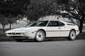 BMW M1 white car